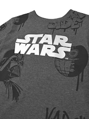 Vanilla Underground Grey Boys Star Wars 100% Cotton T-Shirt - Image 3 of 6