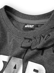 Vanilla Underground Grey Boys Star Wars 100% Cotton T-Shirt - Image 4 of 6