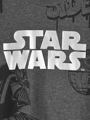 Vanilla Underground Grey Boys Star Wars 100% Cotton T-Shirt - Image 6 of 6
