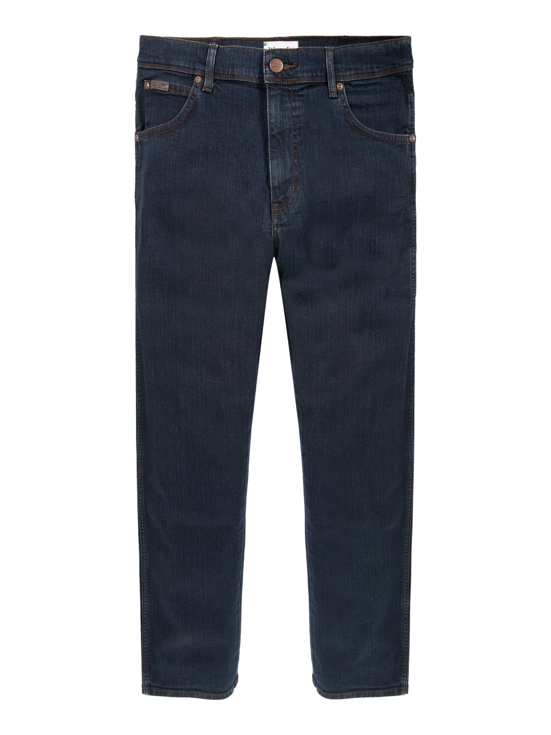Buy Wrangler Blue Black Straight Fit Texas Authentic Jeans from