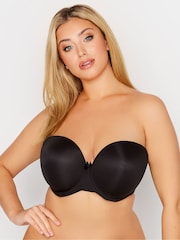 Yours Curve Black Moulded Underwired Full Cup Multiway Bra With Removeable Straps - Image 3 of 5