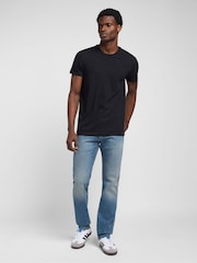 Lee Mid Blue Denim Slim MVP Jeans - Image 3 of 7