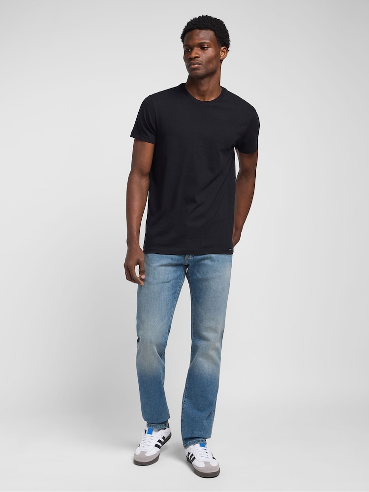 Lee Mid Blue Denim Slim MVP Jeans - Image 3 of 7