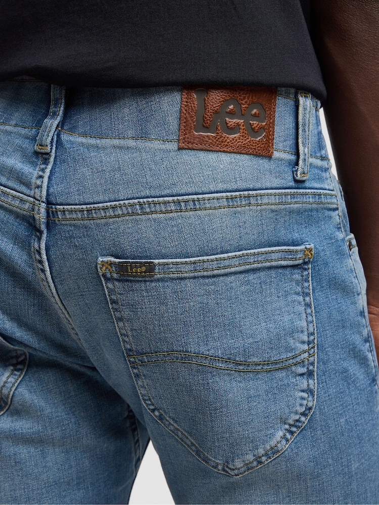 Lee Mid Blue Denim Slim MVP Jeans - Image 5 of 7