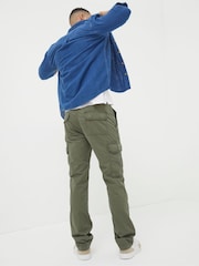 FatFace Corby Green Straight Cargo Trousers - Image 3 of 5