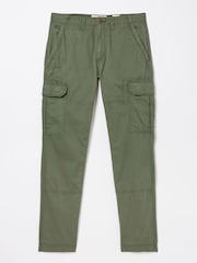 FatFace Corby Green Straight Cargo Trousers - Image 5 of 5