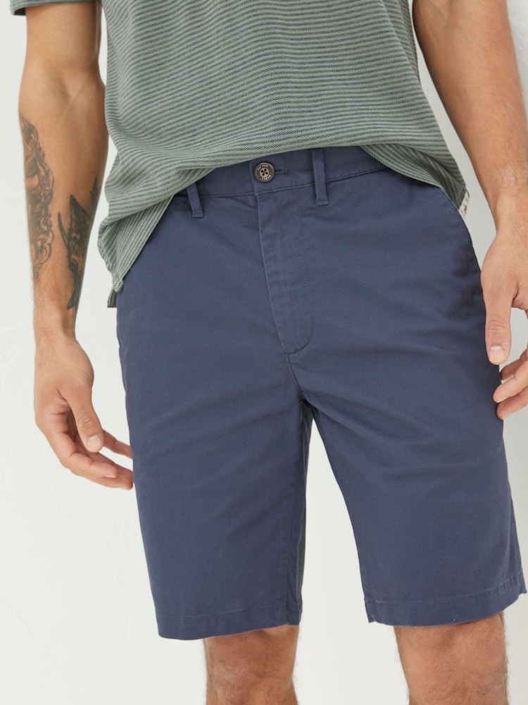 FatFace Navy Blue Mawes Chinos Shorts - Image 1 of 4