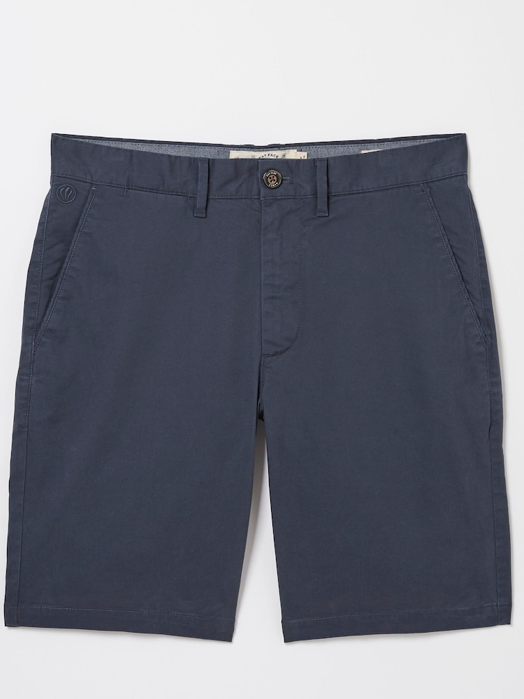 FatFace Navy Blue Mawes Chinos Shorts - Image 4 of 4