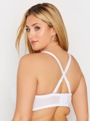 Yours Curve White Moulded Underwired Full Cup Multiway Bra With Removeable Straps - Image 2 of 5