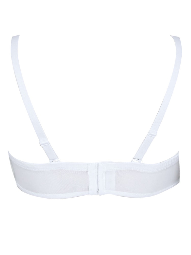 Yours Curve White Moulded Underwired Full Cup Multiway Bra With Removeable Straps - Image 5 of 5