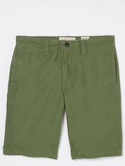 FatFace Green Stow Flat Front Shorts - Image 4 of 4