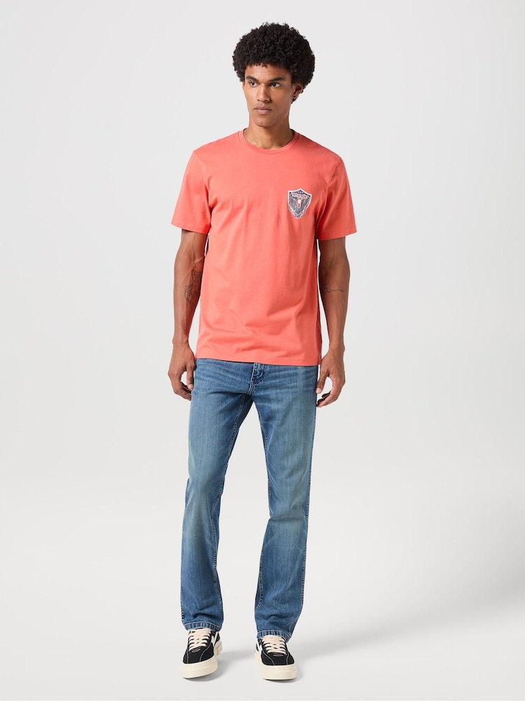 Синий деним - прямые джинсы Wrangler Greensborough - Изображение 1 из 7