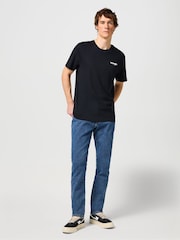 Wrangler Mid Blue Denim Slim Fit Texas Jeans - Image 2 of 4