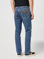 Wrangler Mid Blue Denim Slim Fit Texas Jeans - Image 3 of 4