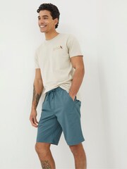 FatFace Seaton Green Pull-On Shorts - Image 1 of 5