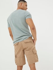 FatFace Bude Tan Brown Lightweight Cargo Shorts - Image 6 of 8