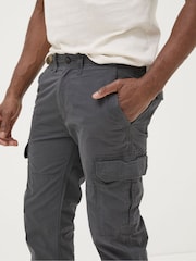FatFace Corby Grey Straight Cargo Trousers - Image 3 of 4