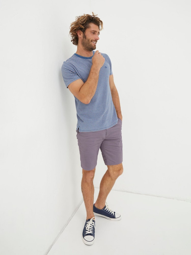 FatFace Purple Mawes Chinos Shorts - Image 1 of 5