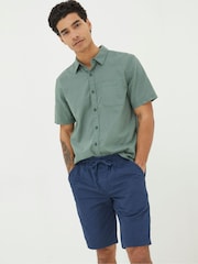 FatFace Seaton Blue Pull On Shorts - Image 1 of 2