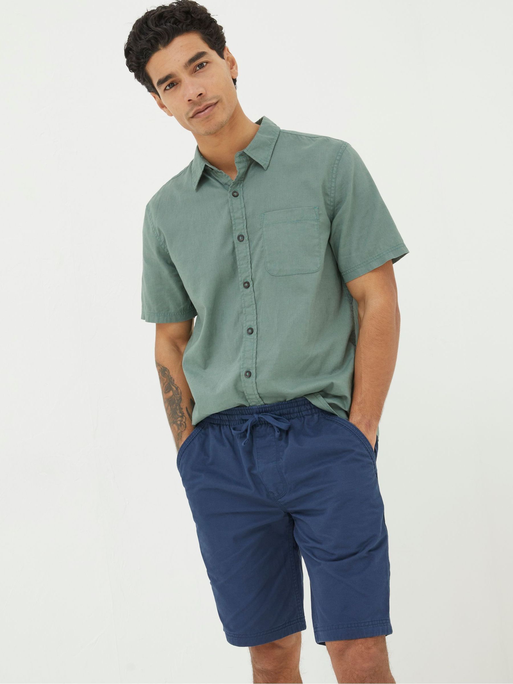 Fatface Seaton Blue Pull On Shorts