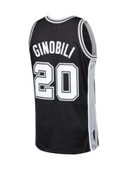 Fanatics NBA San Antonio Spurs Manu Ginobili Hardwood Classics Road Swingman Black Jersey - Image 3 of 3