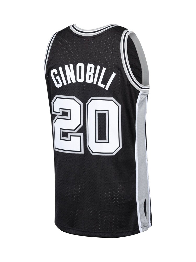 Fanatics NBA San Antonio Spurs Manu Ginobili Hardwood Classics Road Swingman Black Jersey - Image 3 of 3