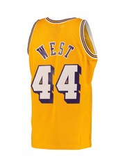 Fanatics Yellow NBA Los Angeles Lakers Jerry West Road Swingman Jersey - Image 3 of 3