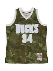 Fanatics Green NBA Milwaukee Bucks Ray Allen 2000 Ghost Camo Swingman Jersey - Image 2 of 4