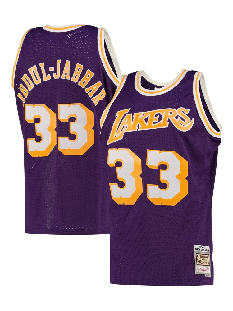 Fanatics Purple NBA Los Angeles Lakers Kareem Abdul Jabbar Alternate Swingman Jersey - Image 1 of 3
