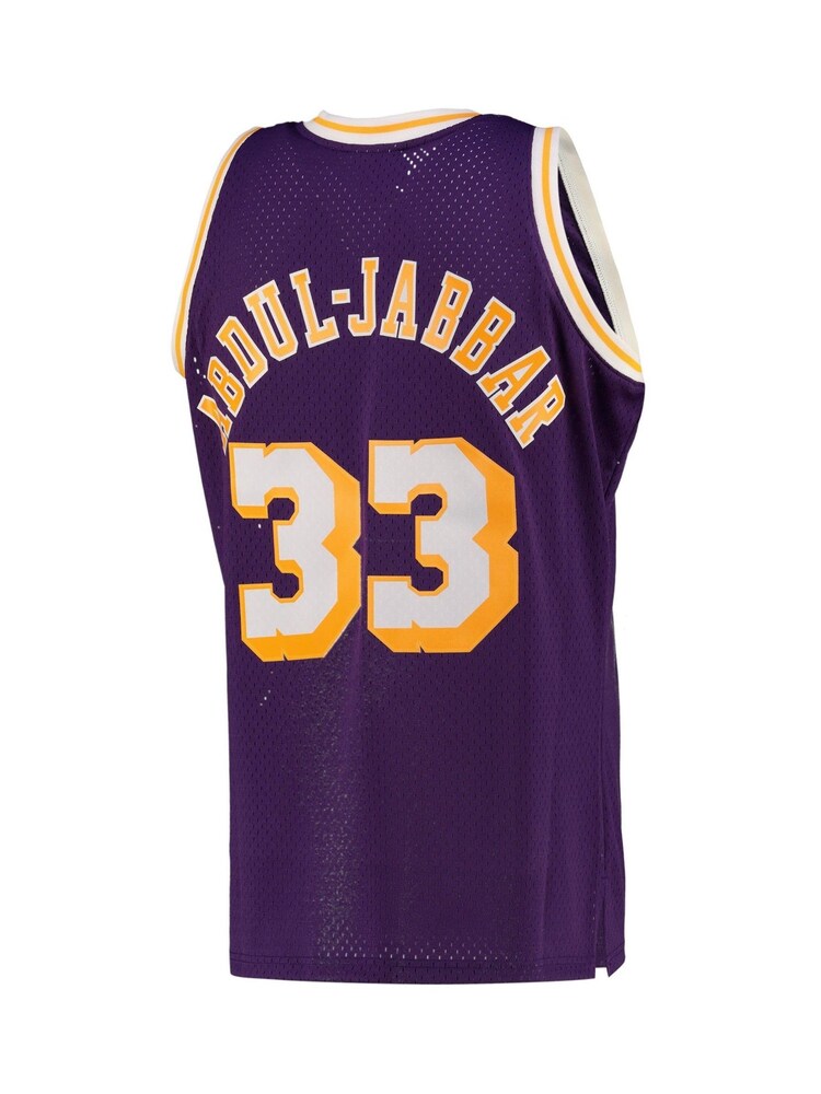 Fanatics Purple NBA Los Angeles Lakers Kareem Abdul Jabbar Alternate Swingman Jersey - Image 3 of 3