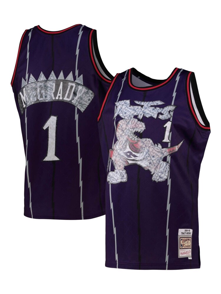 Fanatics Blue NBA Toronto Raptors Mitchell and Ness 75th Anniversary Icon Swingman Jersey - Image 1 of 3
