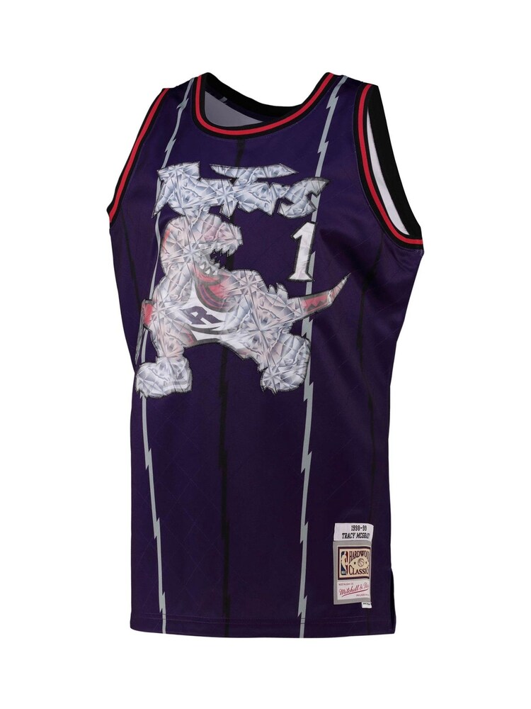 Fanatics Blue NBA Toronto Raptors Mitchell and Ness 75th Anniversary Icon Swingman Jersey - Image 2 of 3