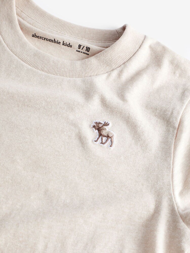 Naravni - Abercrombie & Fitch majica s kratkimi rokavi in majhnim logotipom  - Slika 3 iz 3