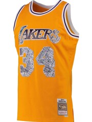 Fanatics Orange NBA Los Angeles Lakers Mitchell And Ness 75th Anniversary Icon Swingman Jersey - Image 2 of 3