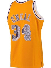 Fanatics Orange NBA Los Angeles Lakers Mitchell And Ness 75th Anniversary Icon Swingman Jersey - Image 3 of 3