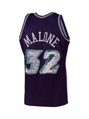 Fanatics Blue NBA Utah Jazz Mitchell And Ness 75th Anniversary Icon Swingman Jersey - Karl Malone - Image 3 of 3