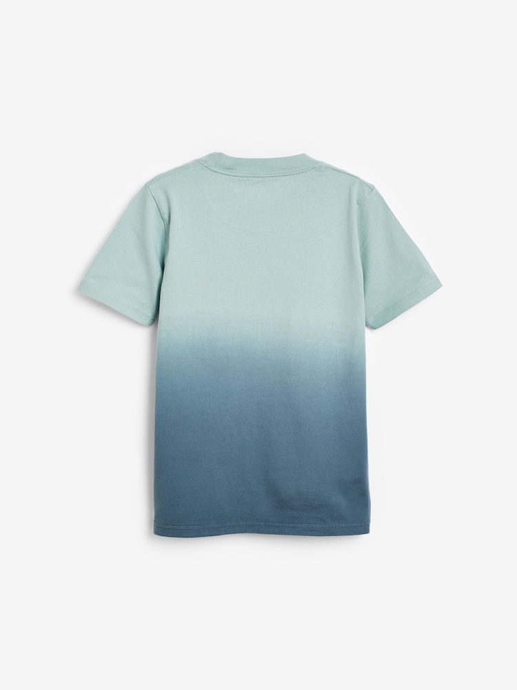Abercrombie & Fitch Blue Ombre Logo T-Shirt - Image 2 of 3