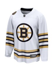 Fanatics NHL Boston Bruins Replica Breakaway Away Anniversary White Jersey - Image 2 of 3
