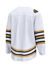 Fanatics NHL Boston Bruins Replica Breakaway Away Anniversary White Jersey - Image 3 of 3
