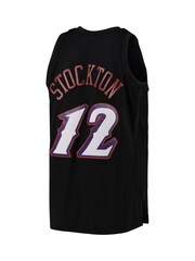 Fanatics NBA Utah Jazz John Stockton Team Colour Swingman Black BasketBall Jersey - Image 3 of 3