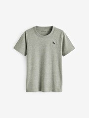 zelena - Abercrombie & Fitch majica s kratkimi rokavi in majhnim logotipom  - Slika 1 iz 3