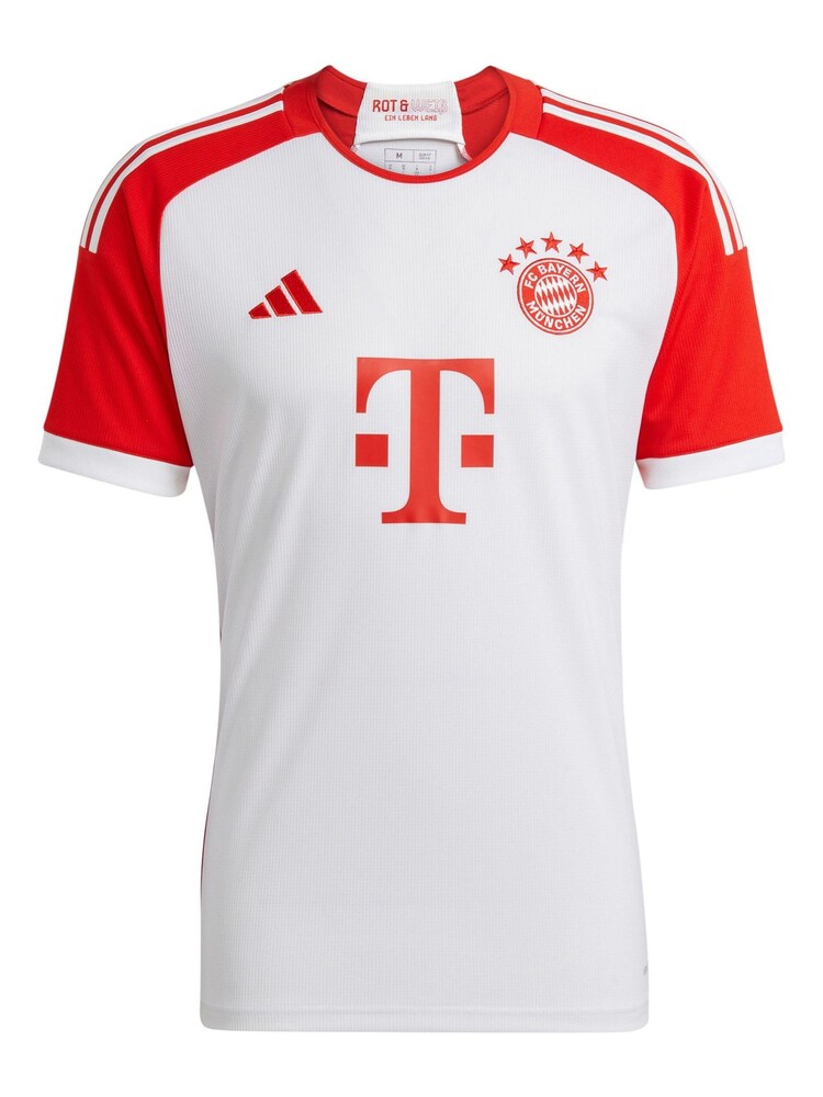 adidas White FC Bayern Home Shirt 2023-24 - Mueller 25 Kids - Image 2 of 3