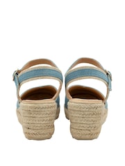Lotus Blue Wedge Espadrille Shoes - Image 3 of 4