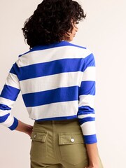 Boden Blue White Bea Long Sleeve Breton 100% Cotton T-Shirt - Image 2 of 5