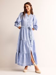 Boden Blue Ava Chambray Maxi Dress - Image 1 of 6