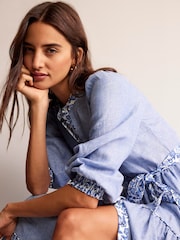 Boden Blue Ava Chambray Maxi Dress - Image 5 of 6