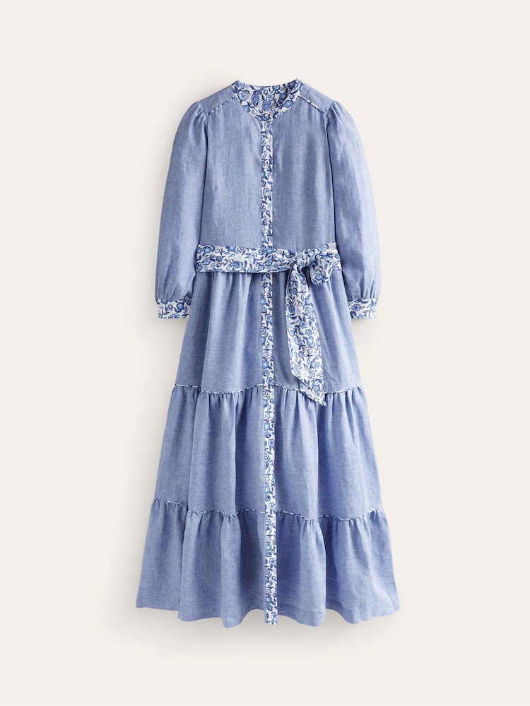 Boden Blue Ava Chambray Maxi Dress - Image 6 of 6