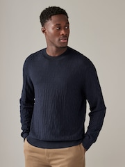 Armani Exchange Logo Monogram Print Jumper - Image 1 of 5