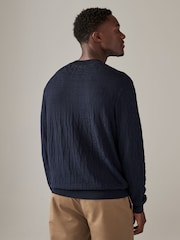 Armani Exchange Logo Monogram Print Jumper - Image 2 of 5
