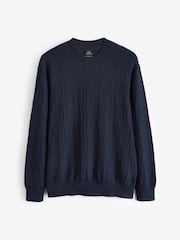Armani Exchange Logo Monogram Print Jumper - Image 5 of 5